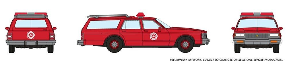 Rapido HO Chevrolet Impala Wagon: Fire Chief