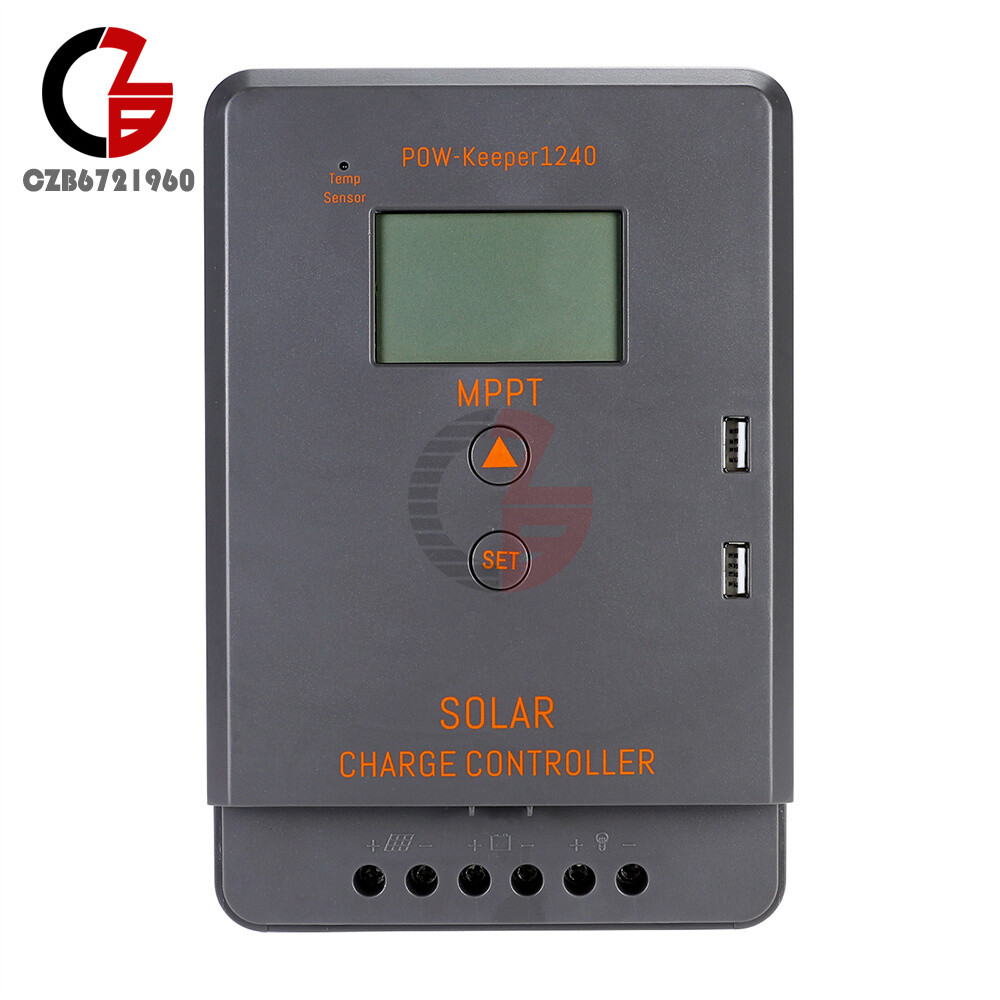 MPPT 30A 20A Solar Charger Controller 12V 24V Solar Panel Regulator LCD Dual USB