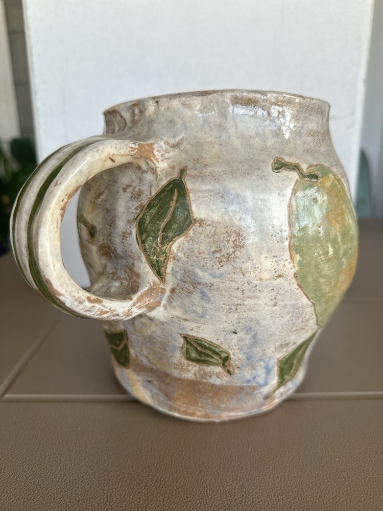 Artist Signed Vintage Ceramic 7” Pitcher