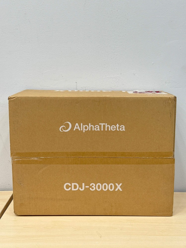 AlphaTheta CDJ-3000X High-Resolution Professional DJ Player (Black)