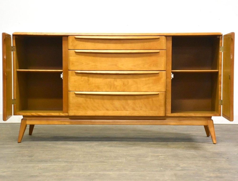 Refinished Maple Credenza by Heywood Wakefield