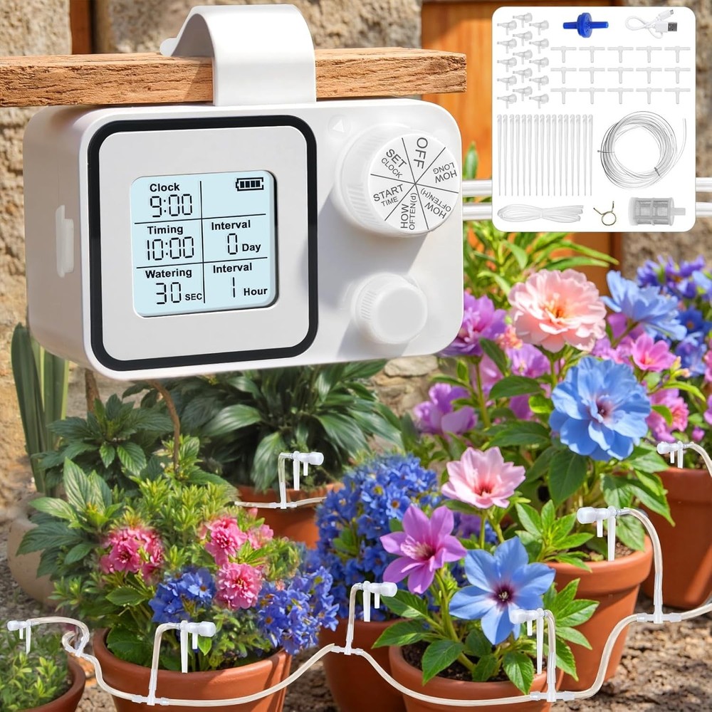 Automatic Watering System for 15 Potted Plants