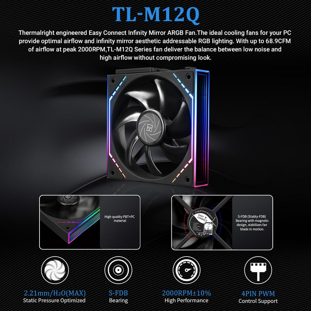 Peerless Vision 360 ARGB Black CPU Aio Cooler,Pc 360 Specification Water Cooler