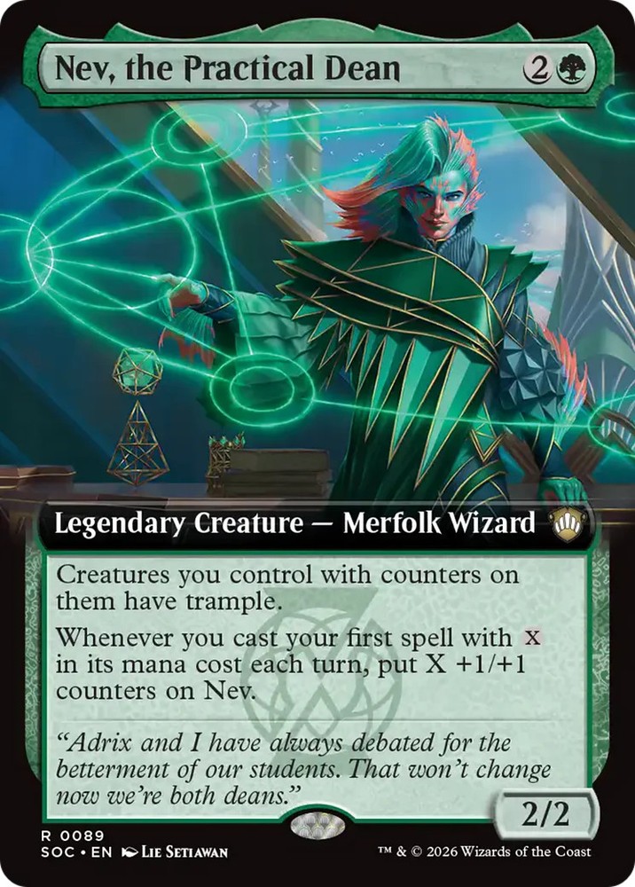Nev, the Practical Dean (Extended Art) [Secrets of Strixhaven Commander]