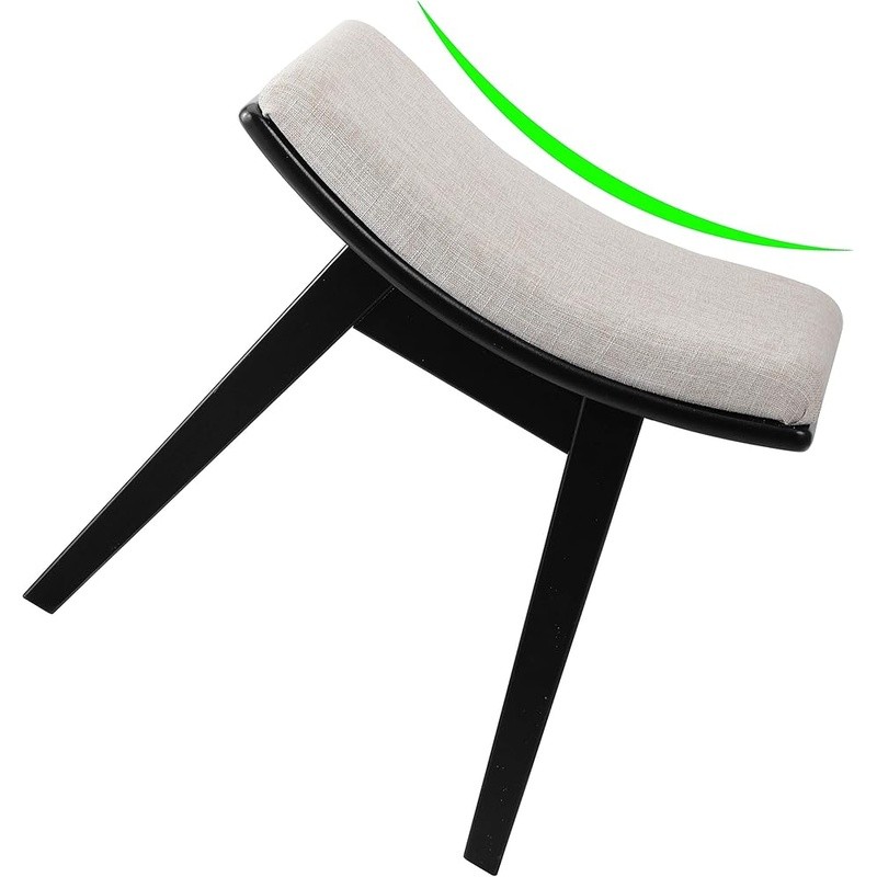 Durable Eco-Friendly Vanity Stool Ergonomic Comfortable Seat Easy Assembly New