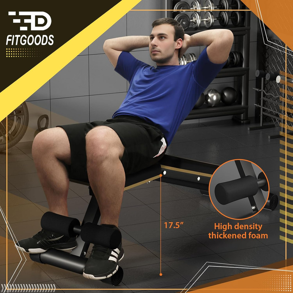Adjustable Weight Bench - Heavy-Duty Foldable Workout Bench for Home Gym, 660 LB