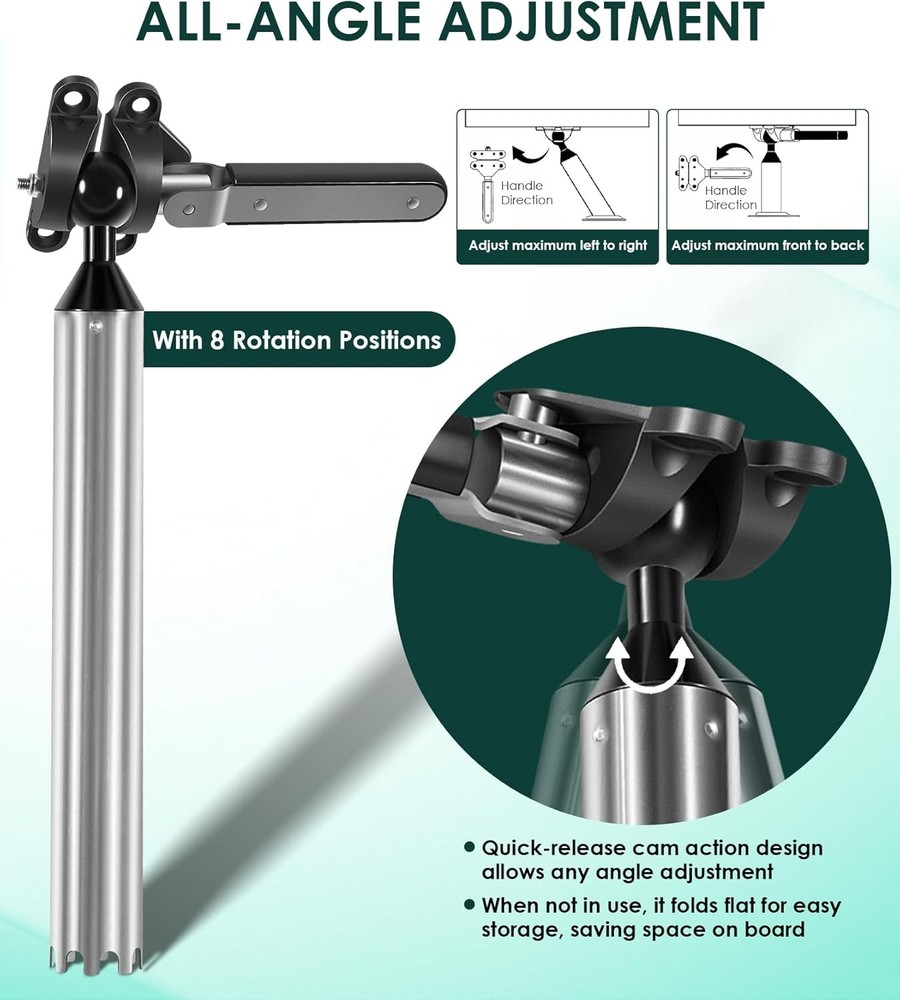 for Magma Rectangular Grills T10-355 All-Angle Adjustable Fish Rod Holder