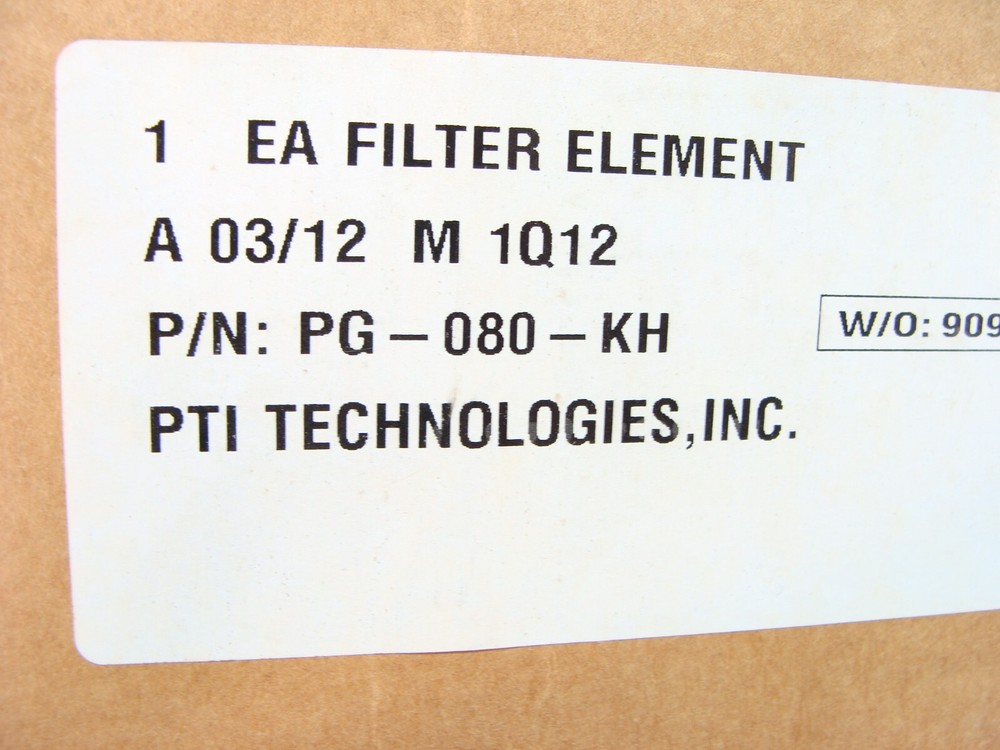 NEW PTI Technologies hydraulic filter element PG-080-KH 15u MANY AVAILABLE