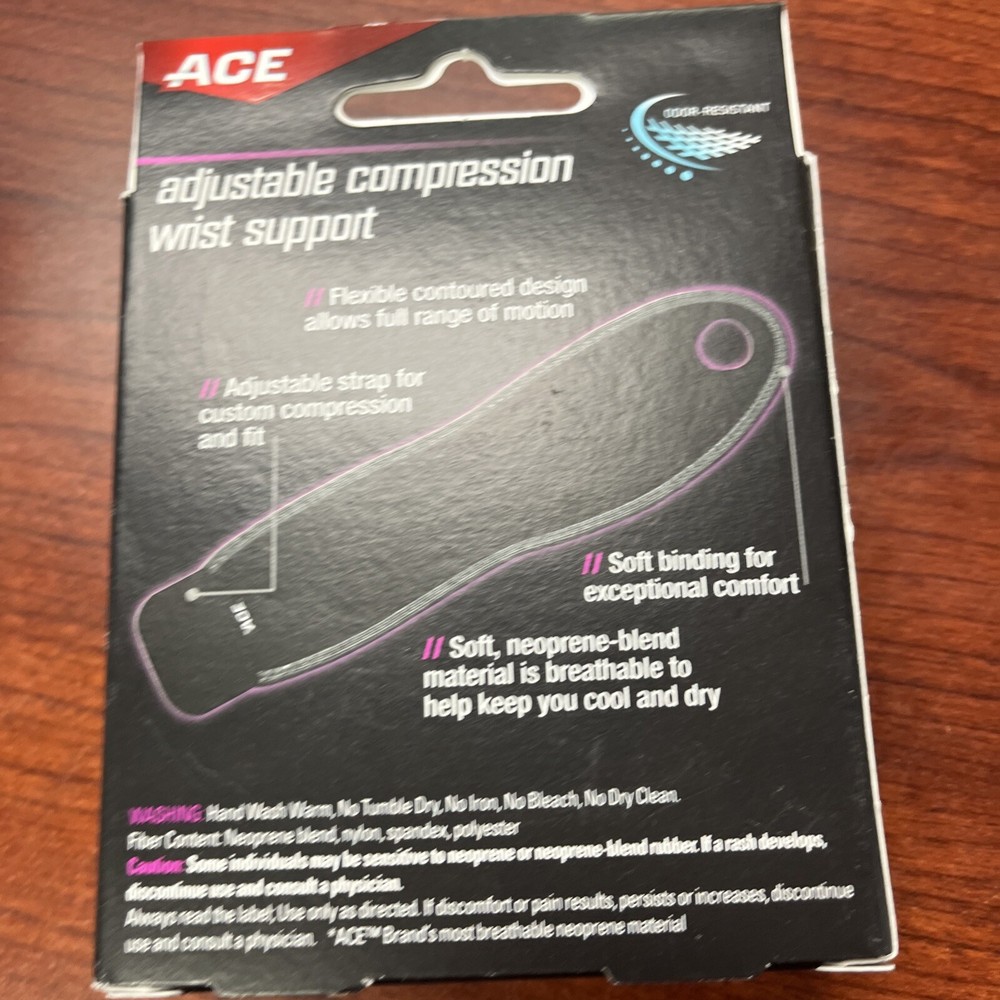 ACE Brand Adjustable Wrist Support, Odor Resistant Brace