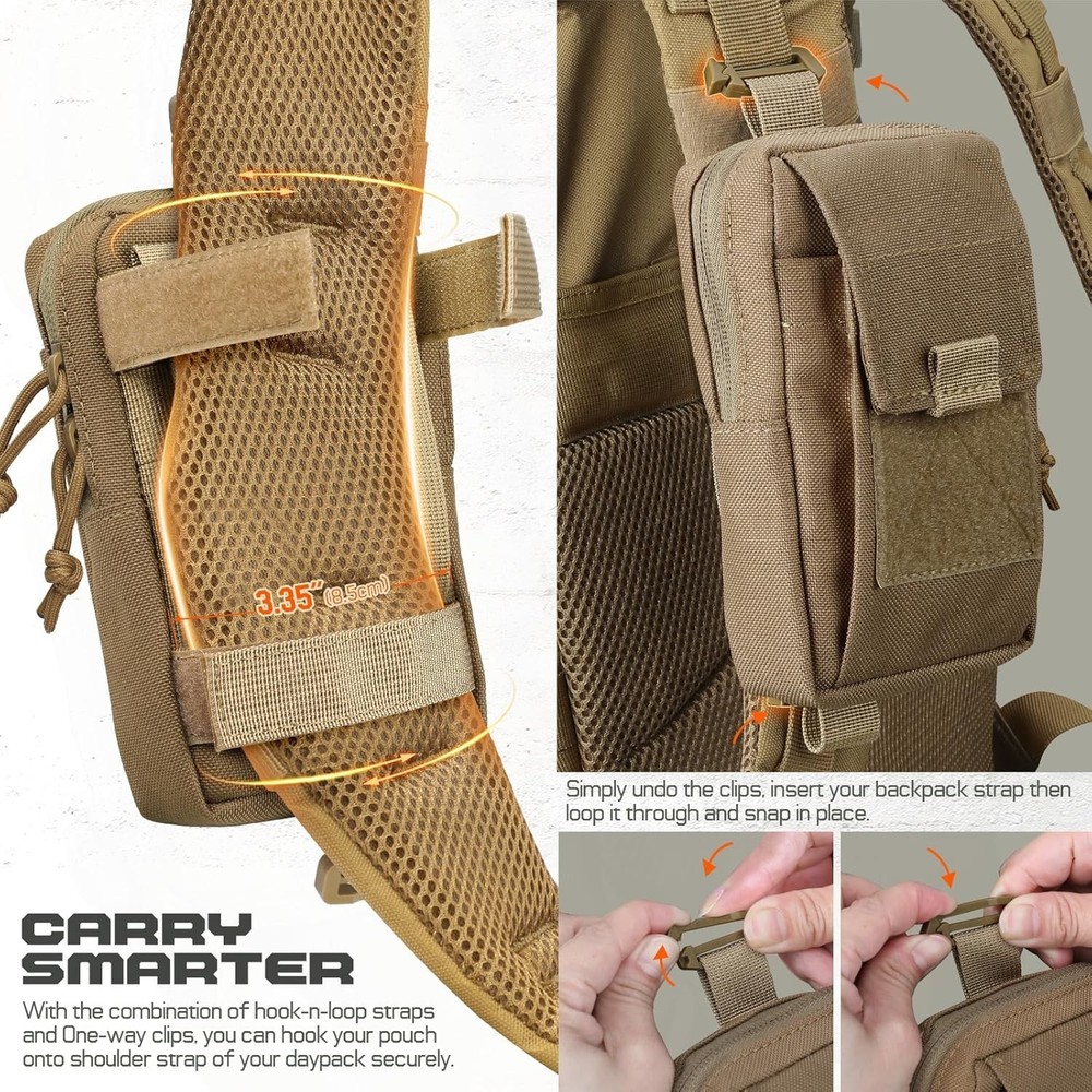 Utility Shoulder Strap Tactical Pouch - Quick Access EDC Storage Solution