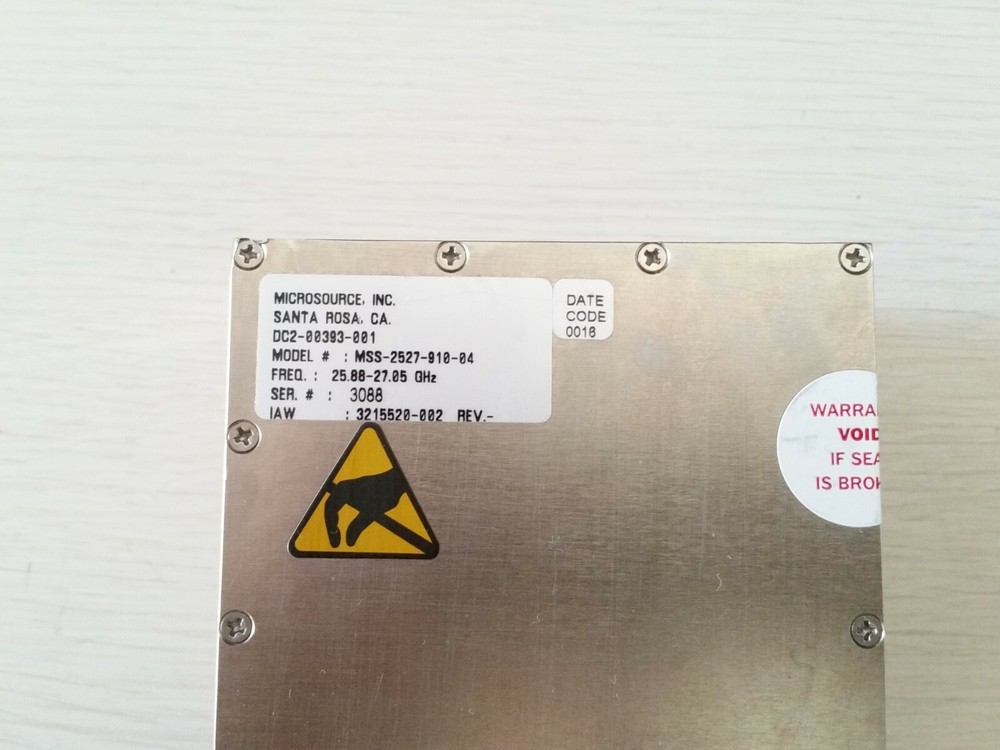 Microsource RF YIG 25.88 - 27.05 Ghz Frequency Synthesizer MSS-2527-910-04