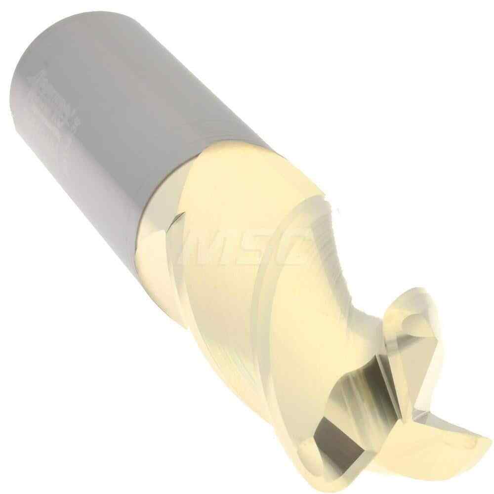 Accupro 3/4" Diam 3 Flute Single End Solid Carbide 0.12" Corner Radius End Mi...