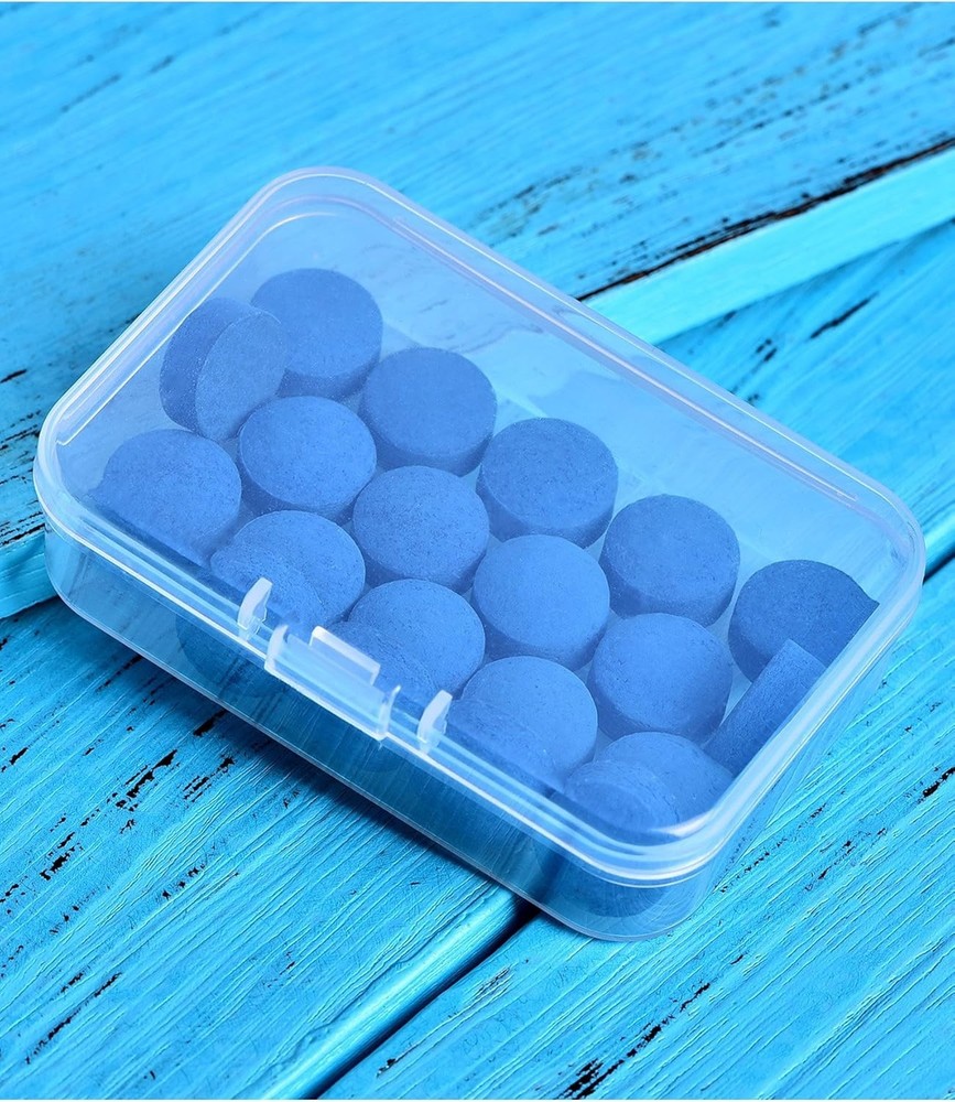 20 Pcs Billiard Pool Cue Tips Replacement Kit Pool Stick Tips with Storage Bo...