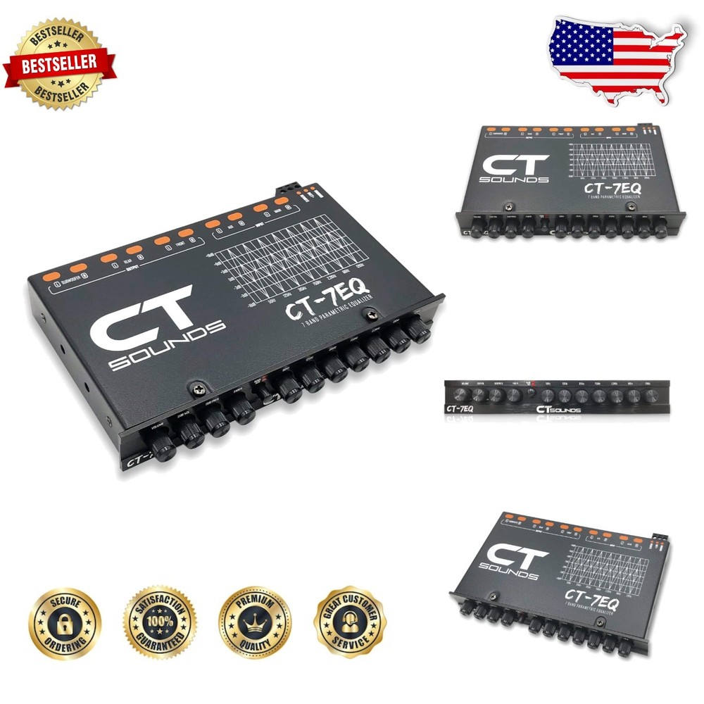 Car Audio 7 Band Parametric Equalizer - Professional Results