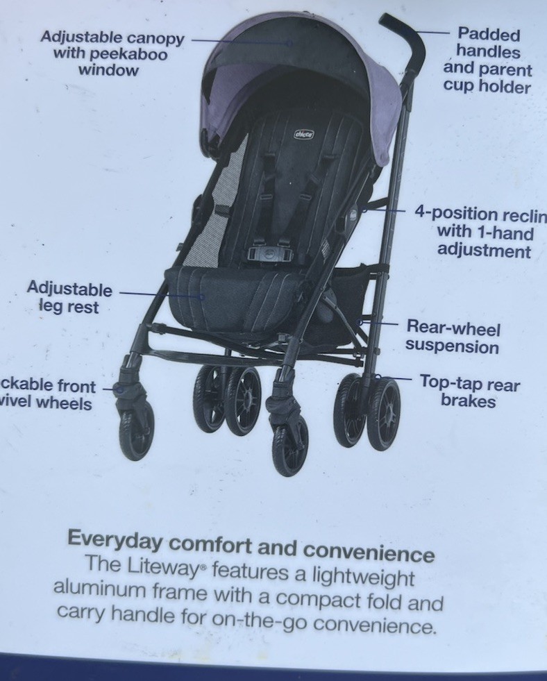 Chicco Liteway Stroller 3D-FOLD (REAR WHEEL ASSEMBLY)