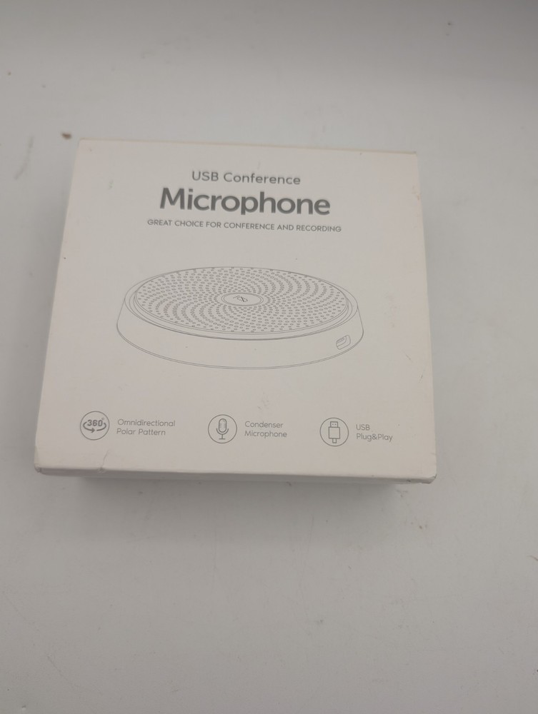 USB Conference Microphone for Computer, 360Â°Omnidirectional Condenser PC Mic Pi
