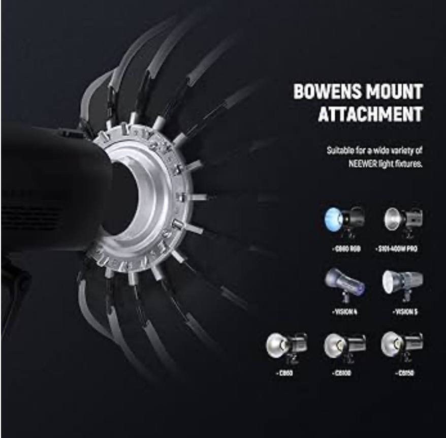 NEEWER 85cm Parabolic Softbox Quick Set up Quick Folding with Diffusers/Bag