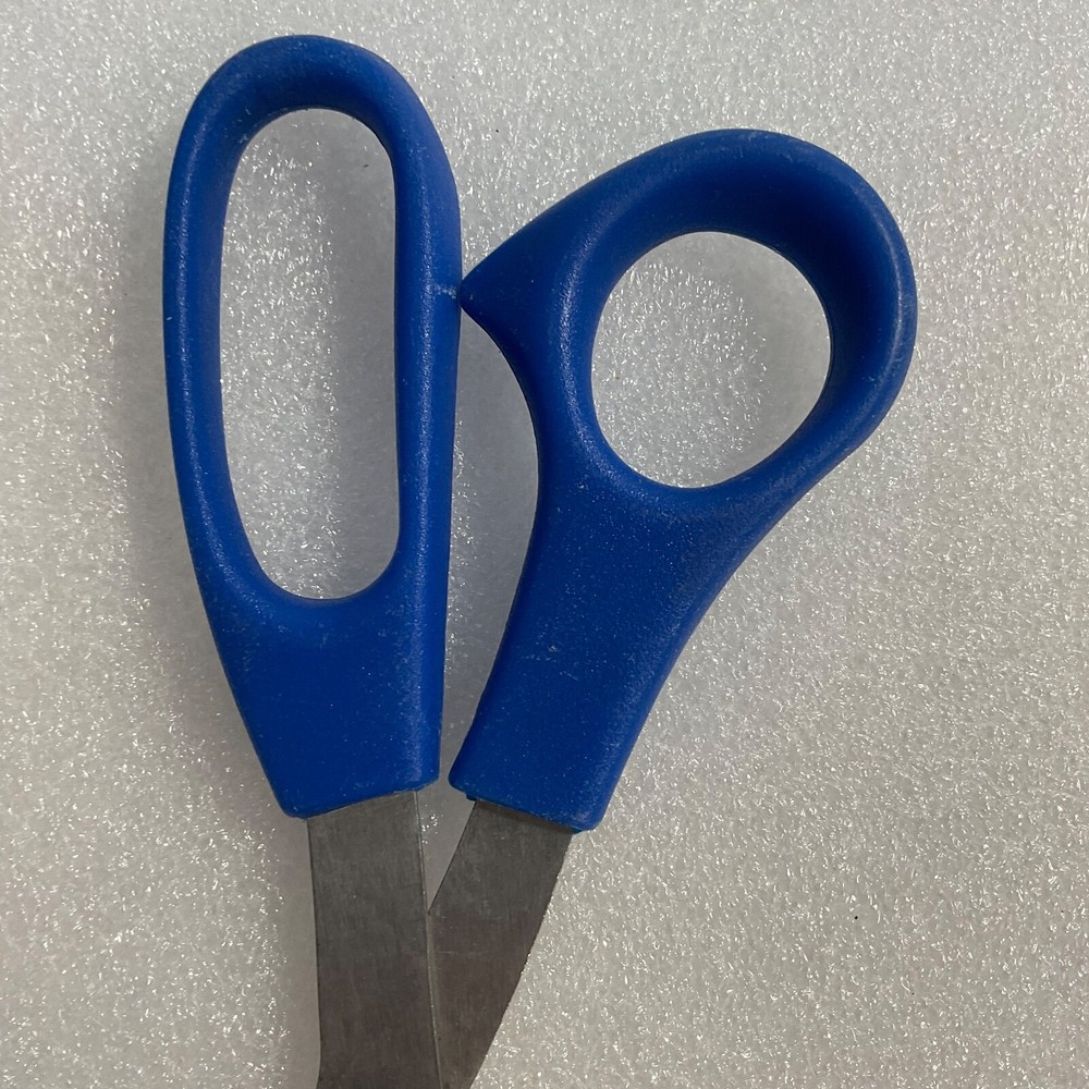 8" Blue Office Scissors Right Handed Preowned Office Supply OldGnu