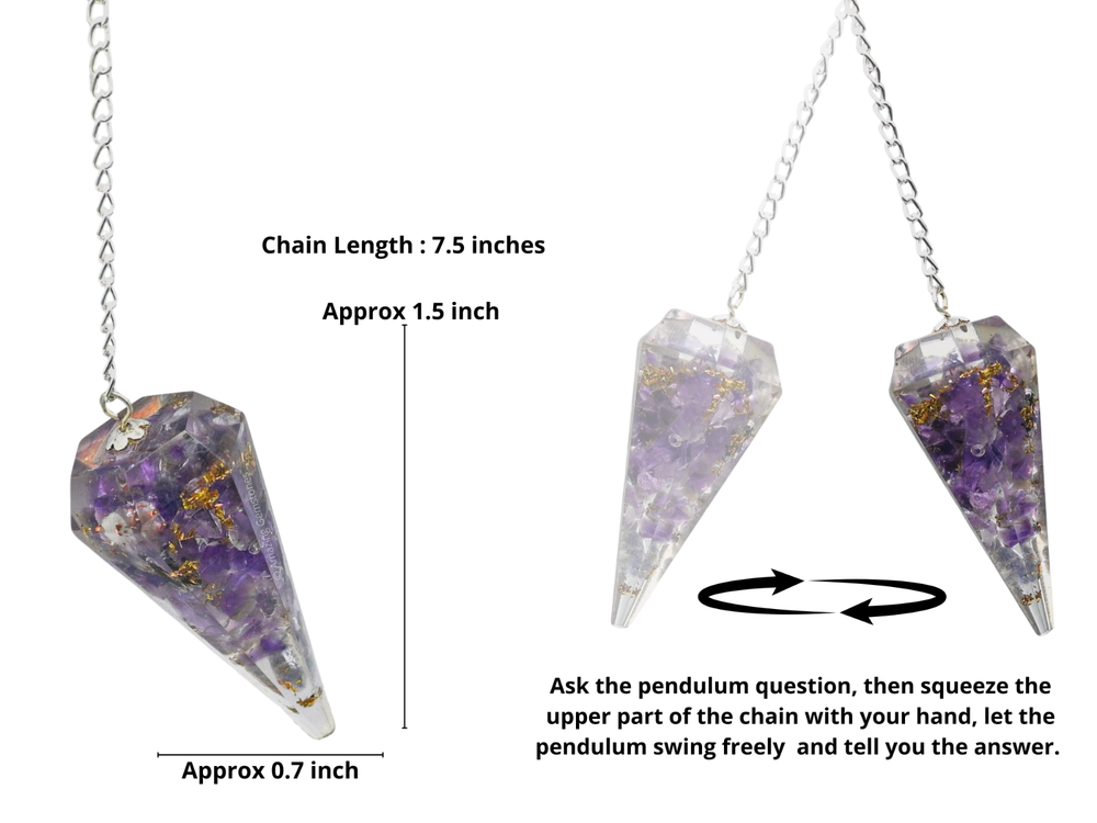Amethyst Orgone Pendulum