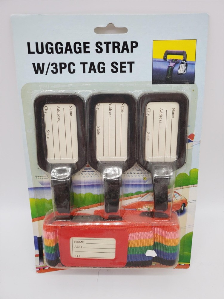 Luggage Strap 3 Piece Tag Set