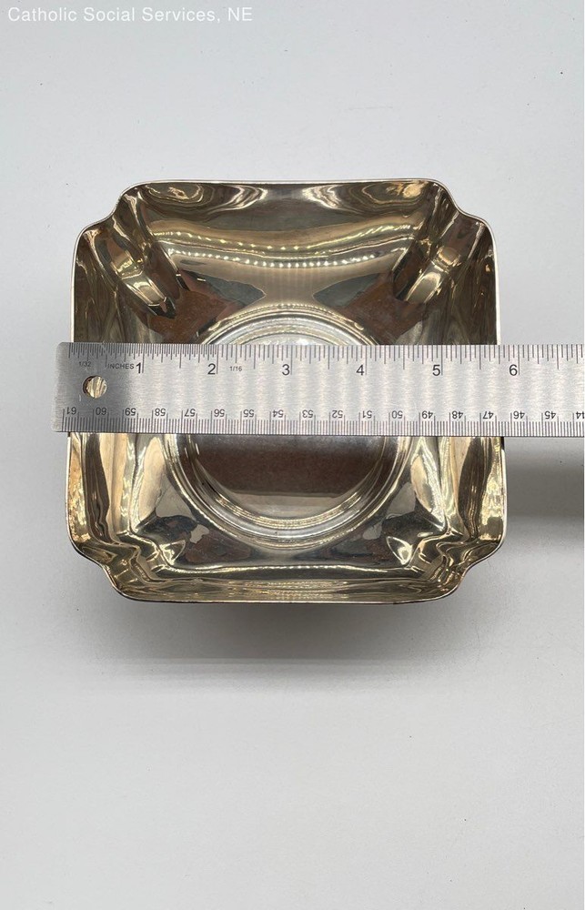 Reed & Barton Silver Plated Square Bowl Hollowware - 1045