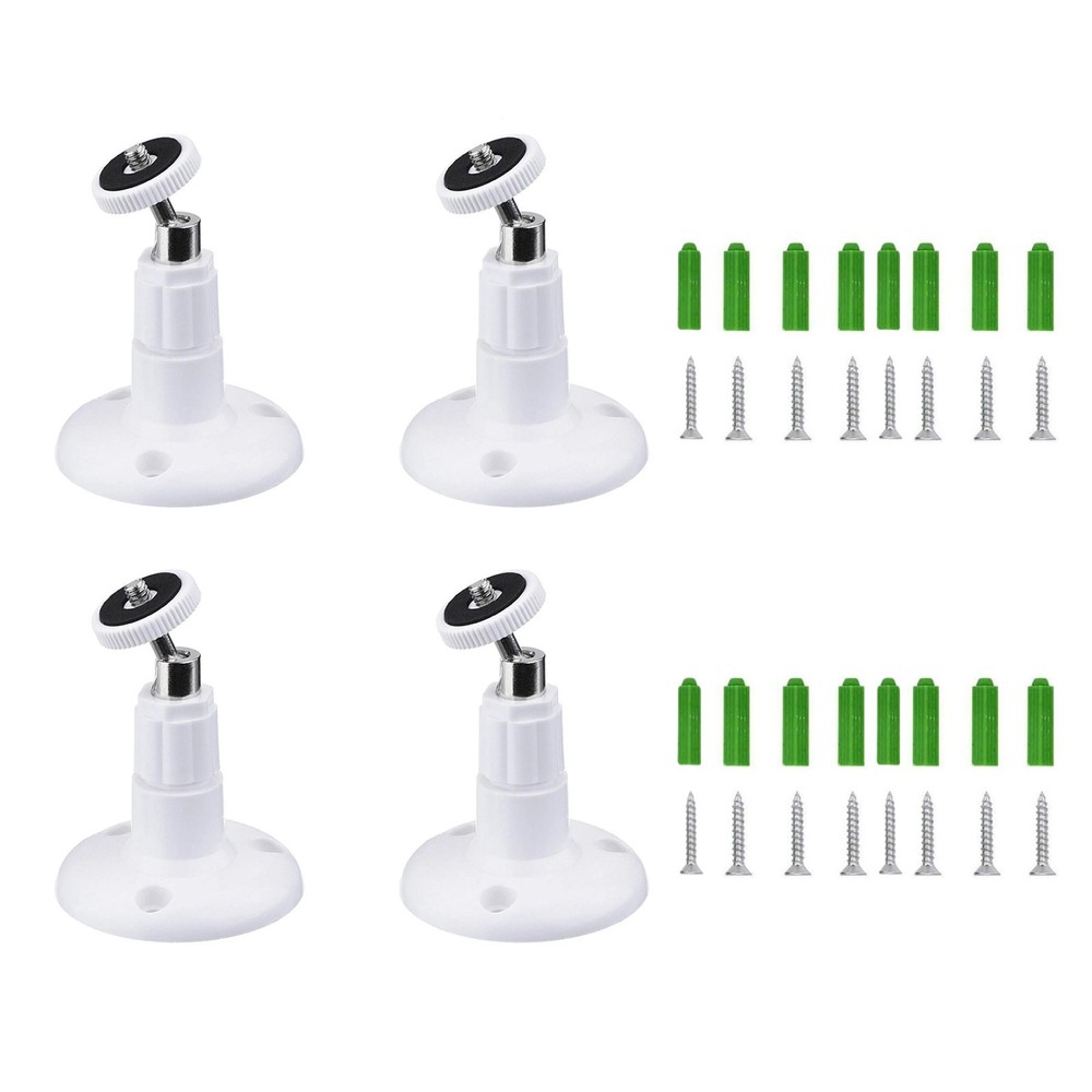 Adjustable Arlo Mounting Bracket 4-Pack for Pro 2/3/4 Go Weather Resistant ABS