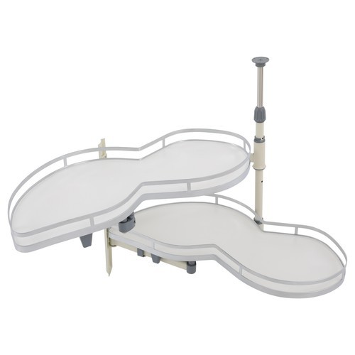 2 Tier Swing Tray Left Blind Corner Kitchen Cabinet Pull Out Kitchen Organizer