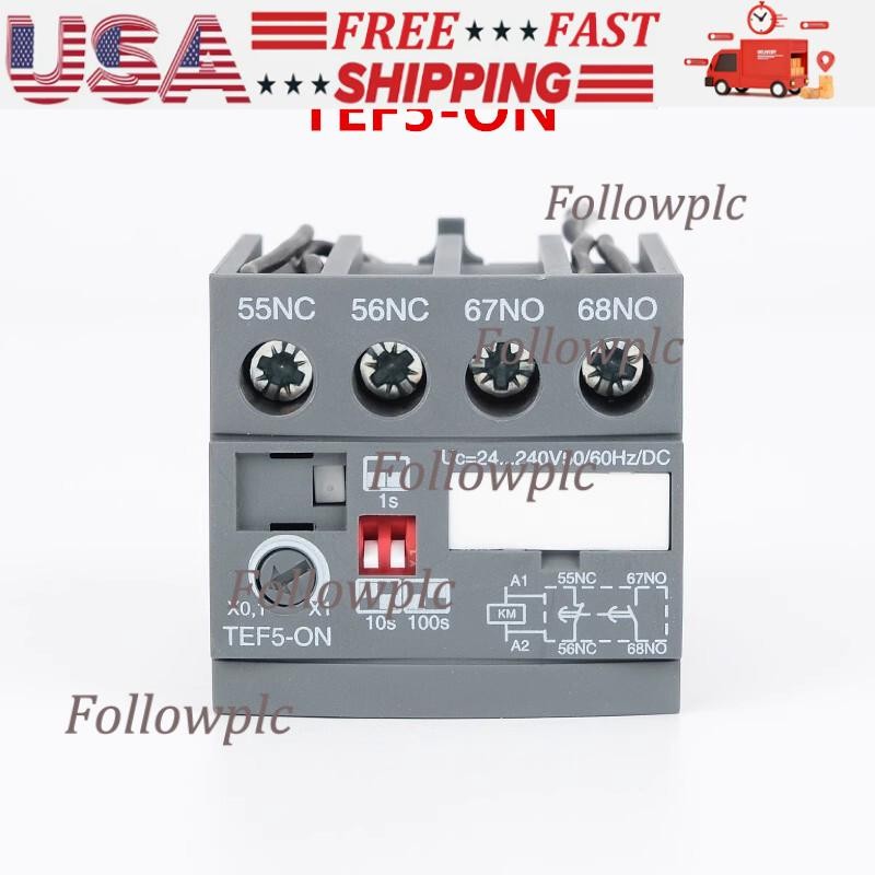 ABB Electrifying Delay Head TEF5-ON Contactor Timer Module Time Delay Relay