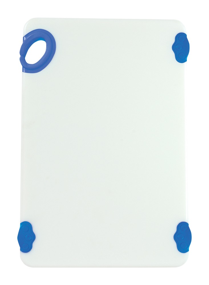 Cutting Board with Hook,12"x18"x1/2",Blue (6 Each)