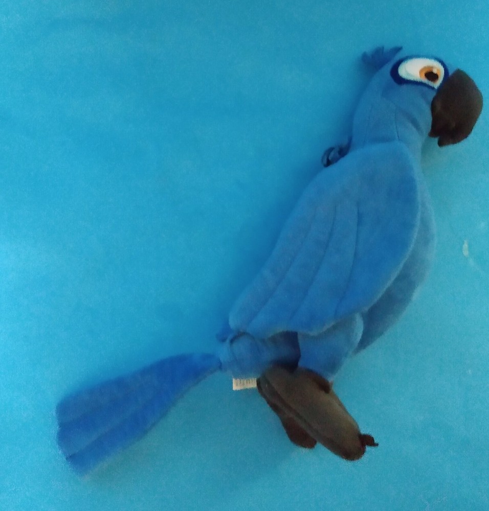 Plush Royal Blue Parrot Bird
