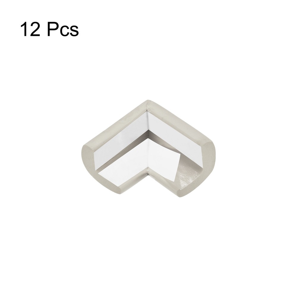 Corner Guards Edge Protectors, 12Pack Foam Bumper L Shape, 55mm, Gray