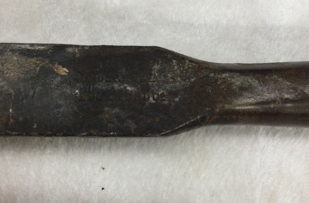 Vintage Underhill Edge Tool 1” Timber Framing Chisel, Wood Handle Missing