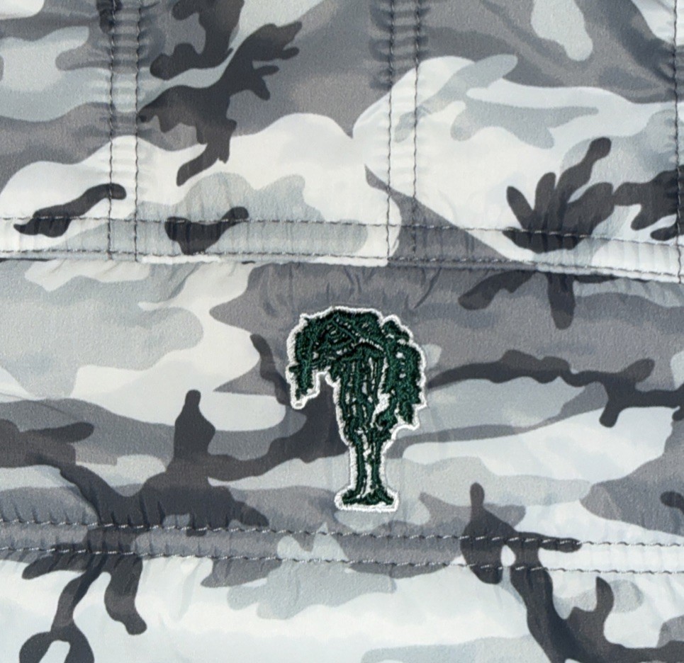 STRAIGHT DOWN golf jacket gray camo medium M