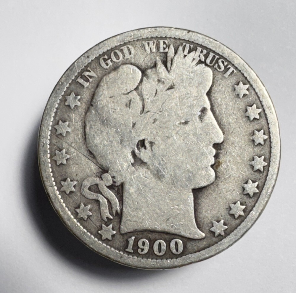 1900 O Barber Half Dollar 90% Silver  -0328