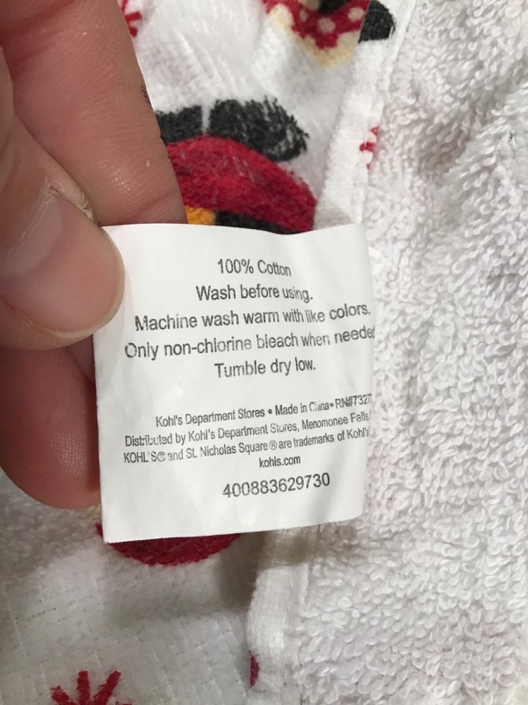 St. Nicholas Square Christmas Towel Very Cute!