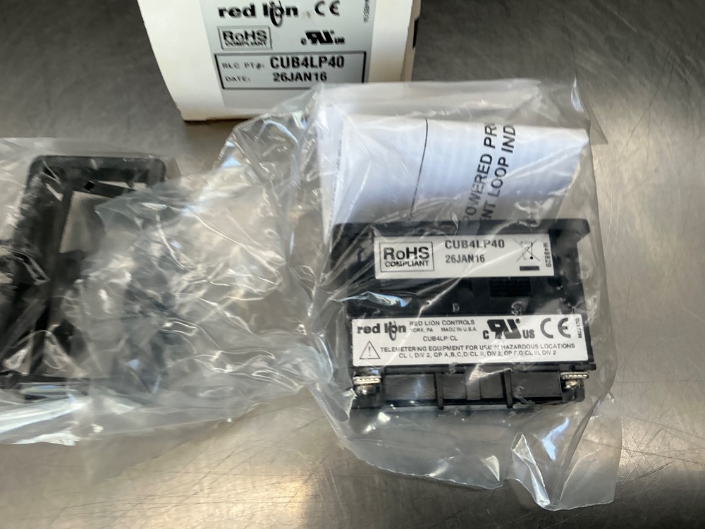 Red Lion CUB4LP40 Digital Panel Meter, Process, 3-1/2 Digits