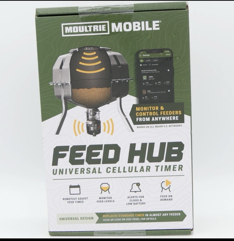 Moultrie Mobile Feed Hub Universal Cellular Timer - New Sealed Box