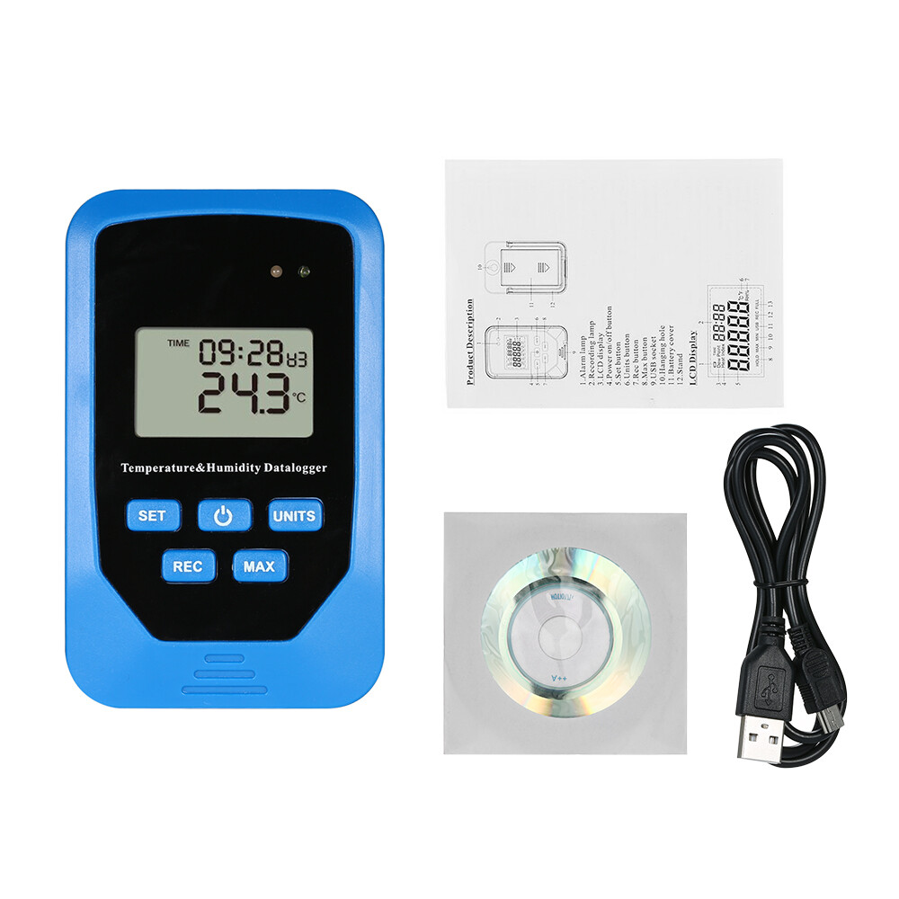 Mini USB Humidity Temperature Data Logger RH TEMP Datalogger Recorder V1O8