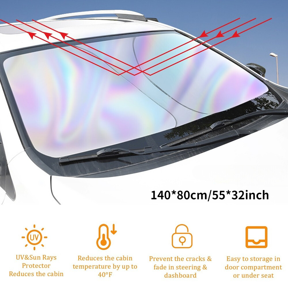 Foldable Car Front Rear Window Windshield Sun Shade Shield Cover Visor UV Block