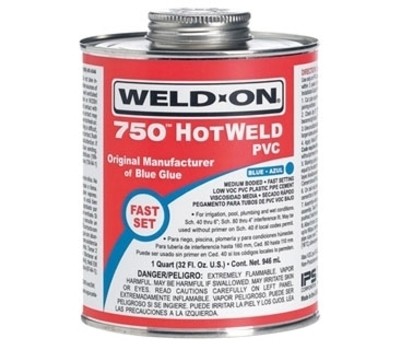 IPS 13751 1 Qt Blue PVC Cement Medium-Bodied Fast-Setting