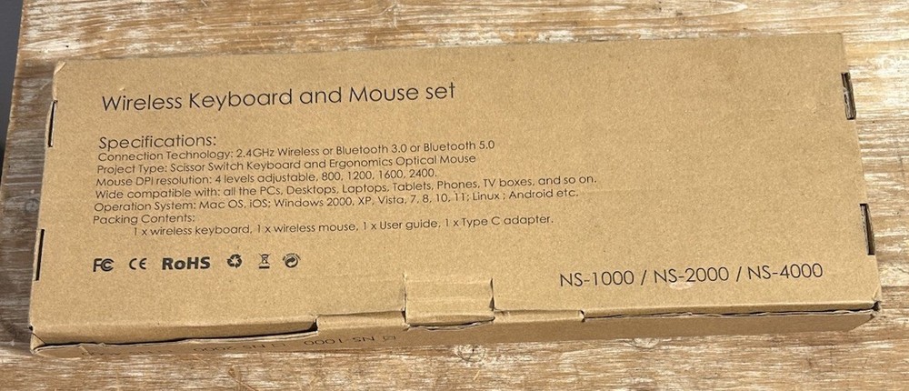 Wireless Desktop NS-1000 Keyboard & Mouse