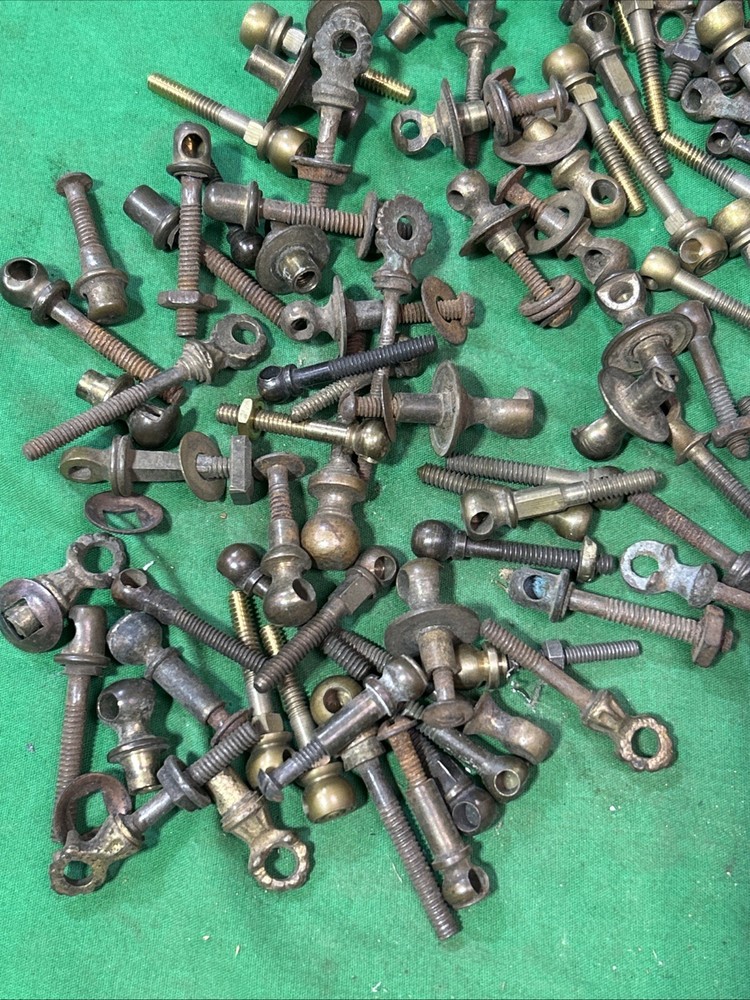 Solid Metal & Brass Antique Drawer Pull Bail Post 120 Plus