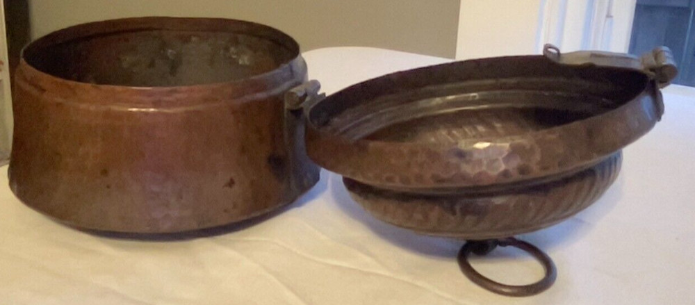 Vintage Signed Copper Hammered Chapatti Bread Box