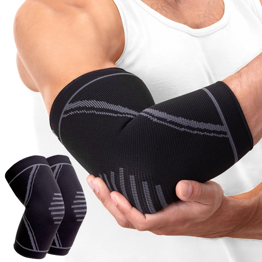 2 coderas para tendinitis, manga de soporte de compresión para codo de tenista