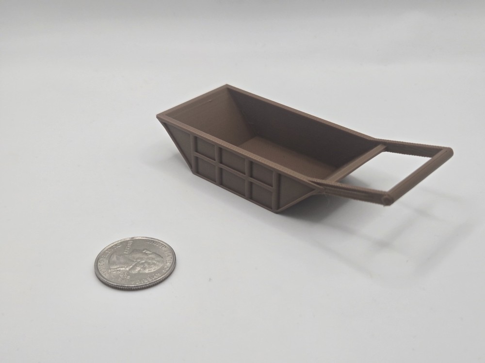 1/64 Scale 12 Cubic Yard Bedding Box in Brown