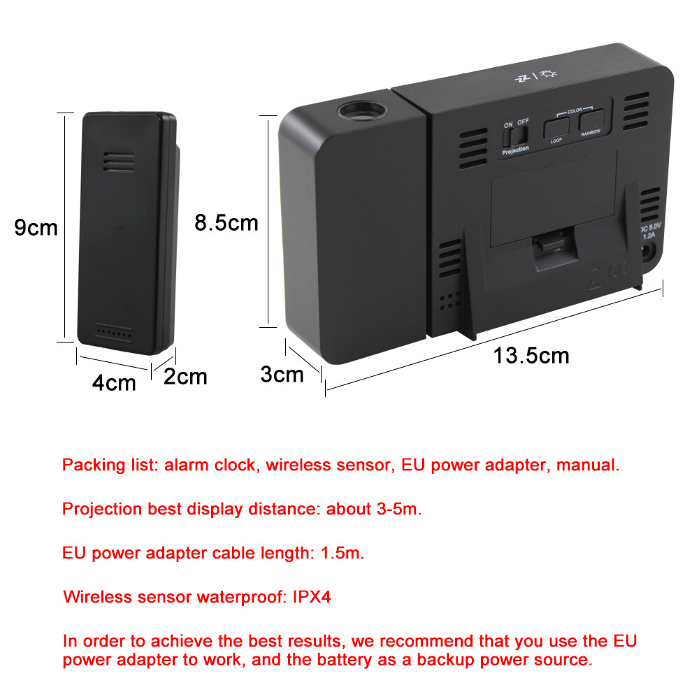 Electric Digital Projection Alarm Clock