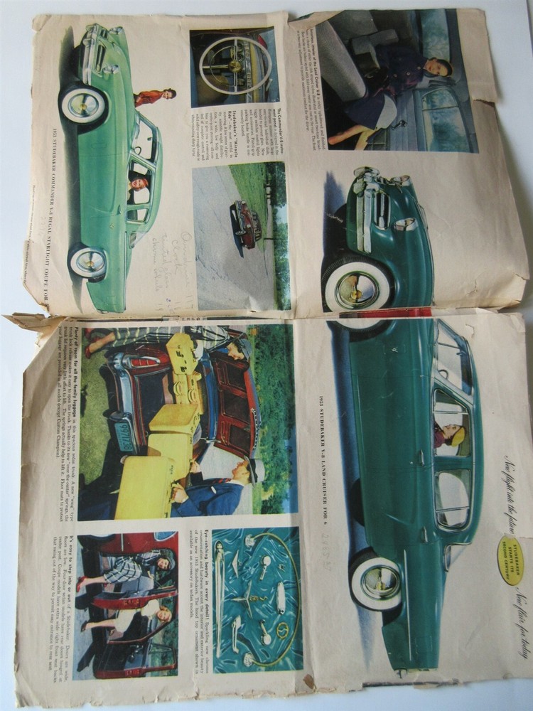 1953 Studebaker Brochure Commander Champion Starliner Original 12 page
