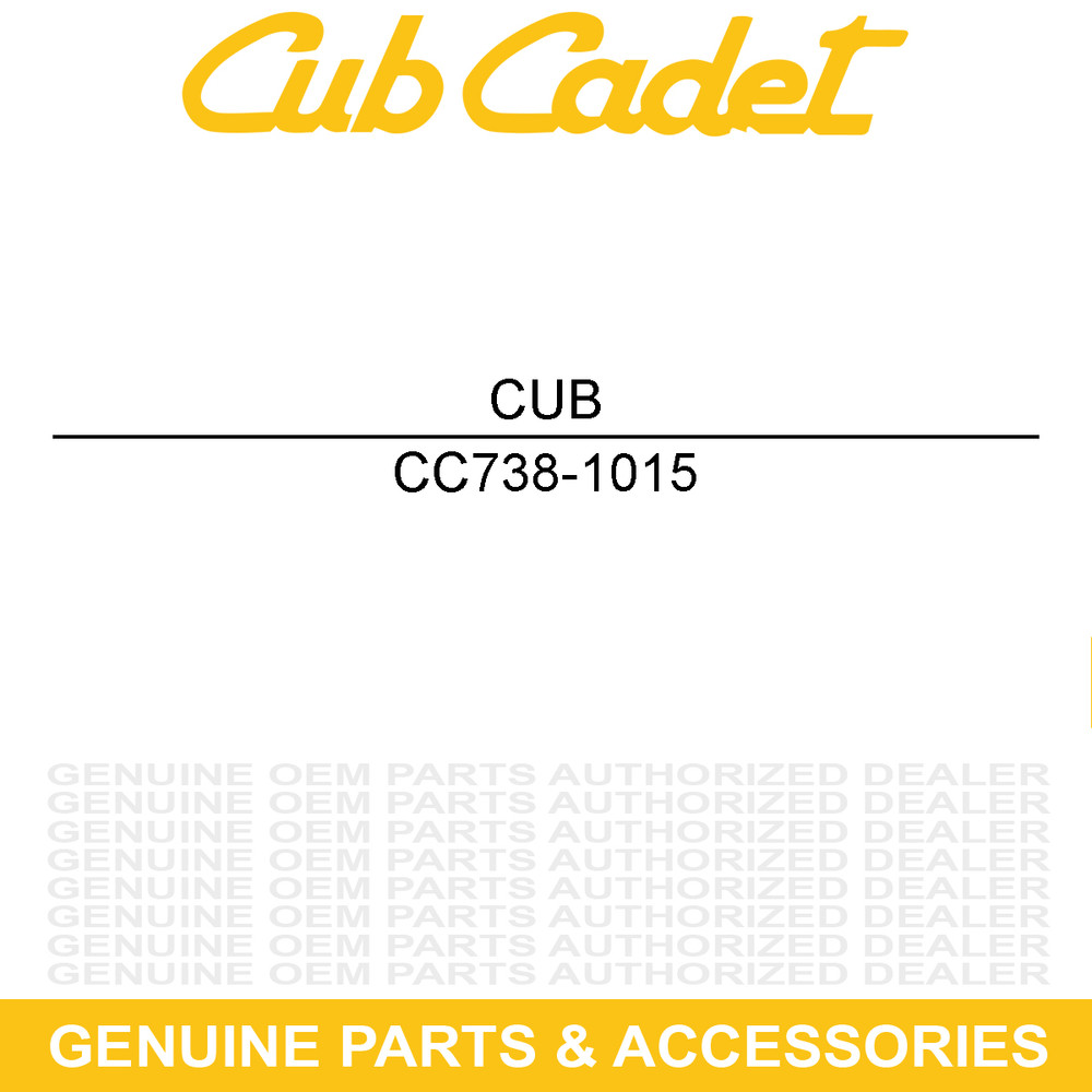CUB CADET 738-1015 Screw Shoulder 3/8 16 CSV220 CSV061 CSV060K