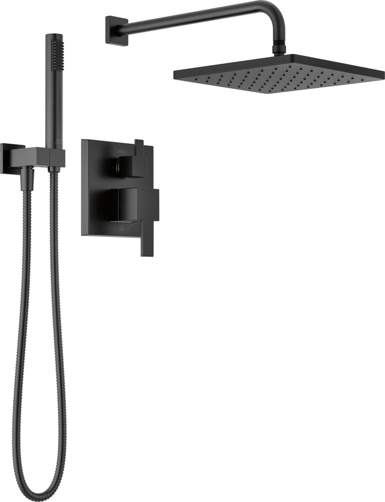 Delta 342701 Modern Square Non Shared Function Shower System - Black