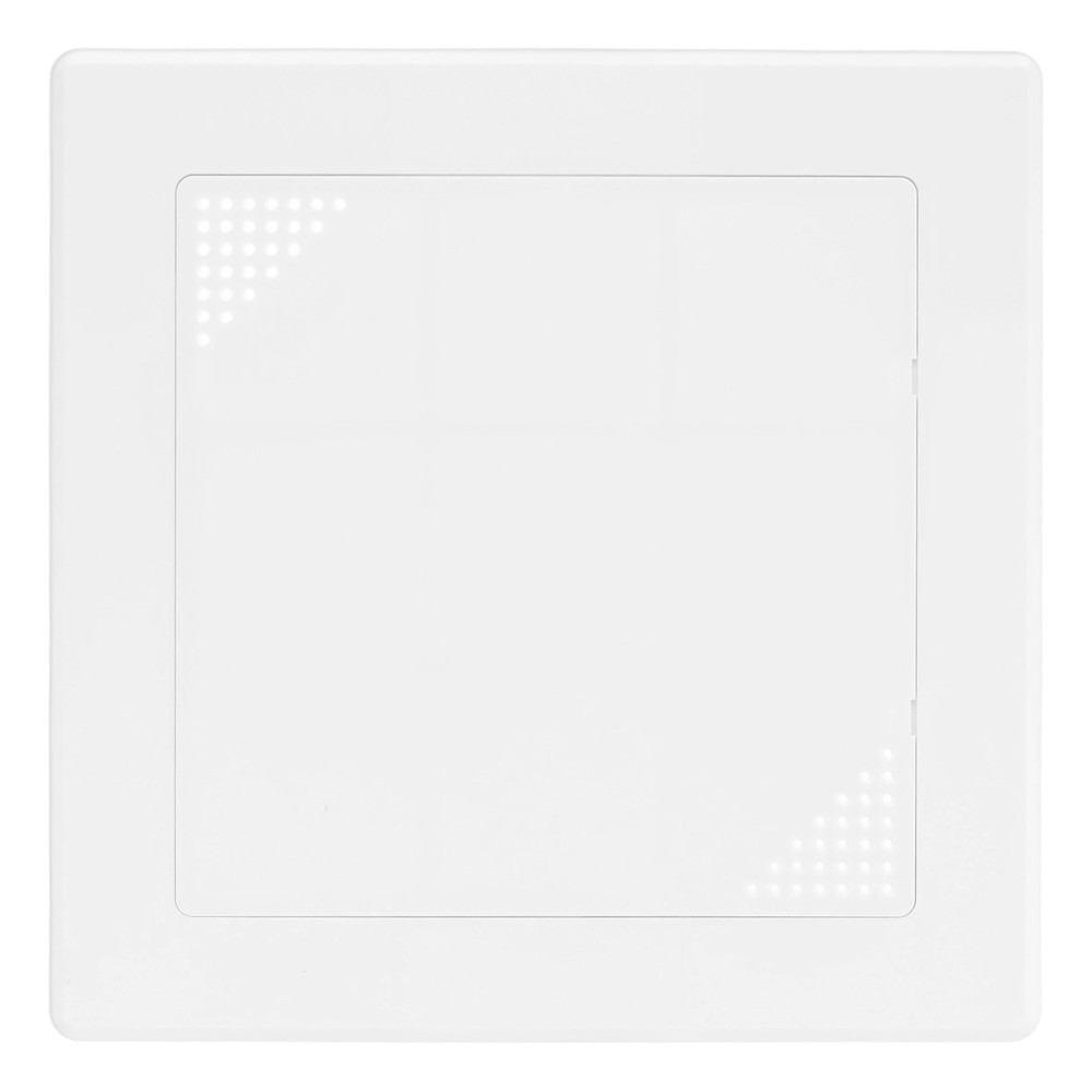 1-Pack Access Panel for Drywall, 6x6" Plastic Removable [White, Vented Square]